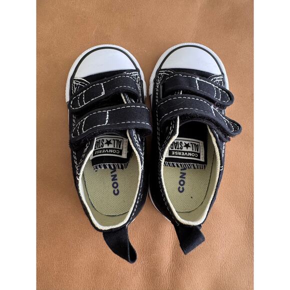 Converse Chuck Taylor All Star Easy-On Canvas NWOT double strap / black /size 5c - Picture 4 of 5